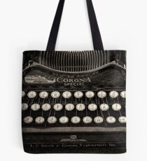 Vintage Typewriter Keyboard Tote Bag