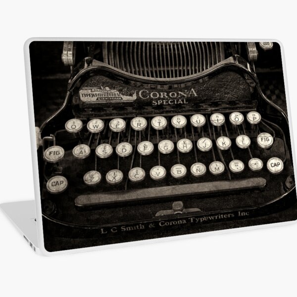 Vintage Typewriter Keyboard Laptop Skin
