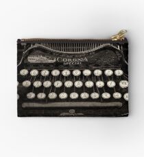 Vintage Typewriter Keyboard Zipper Pouch