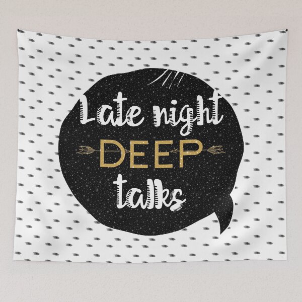 Item preview, Late night deep talks designed and sold by famenxt.