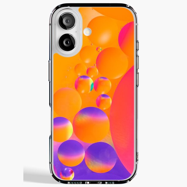 Colorful close up of oil drops in water iPhone Soft Case