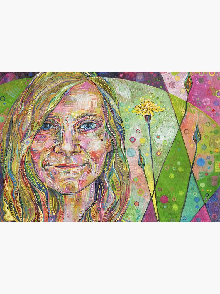 Dandelion (Self-portrait) Painting - 2014 by gwennpaints
