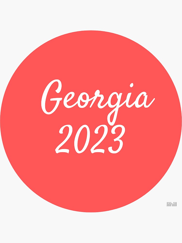 "Georgia 2023" Sticker for Sale by lilhill | Redbubble "Georgia 2023" Sticker for Sale by lilhill | Redbubble