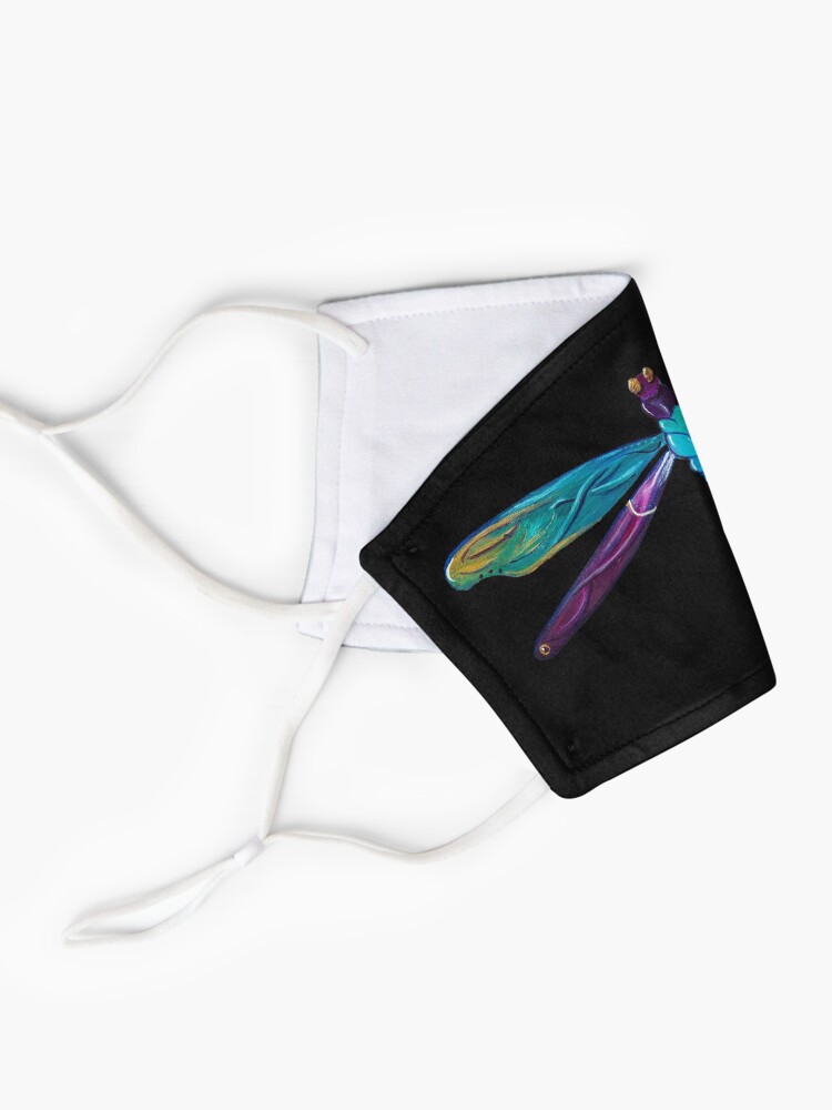 Alternate view of Painted Dragonfly Mask