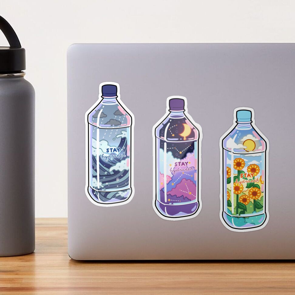 Stay Hydrated Bottle Sticker for Sale by leenhiddles