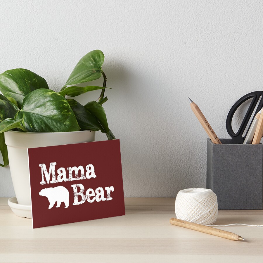 Mama Bear Gifts - Mother's Day Gift Ideas for Mom & Mommy The Mamma Bear of  the Family Greeting Card for Sale by merkraht