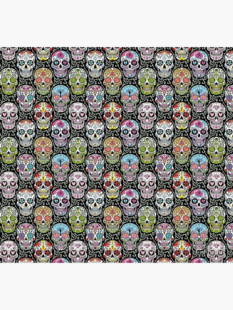 Mexican Skull Pattern by Fangpunk