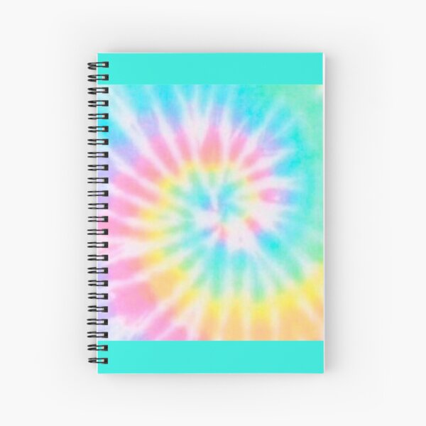 Pastel Rainbow Tie Dye Pattern Spiral Notebook