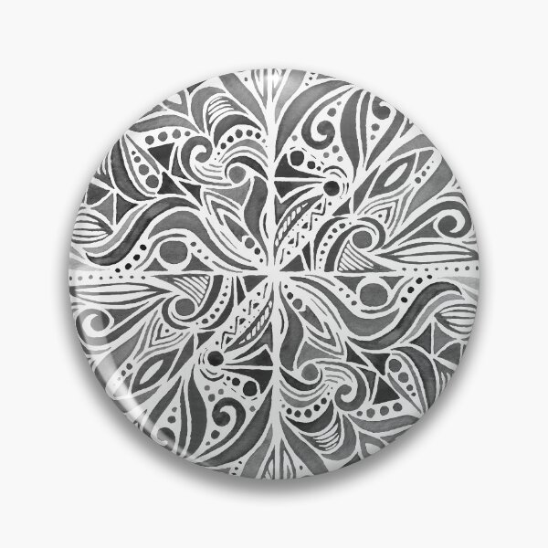 Item preview, Carnival Mandala - Blanco y negro designed and sold by Marie Funseth.