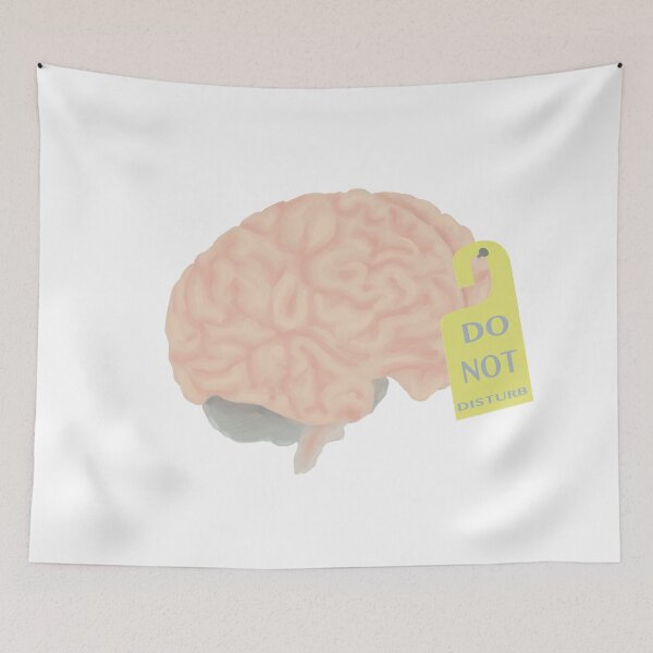 Item preview, brain DO NOT DISTURB designed and sold by vanderValk-art.