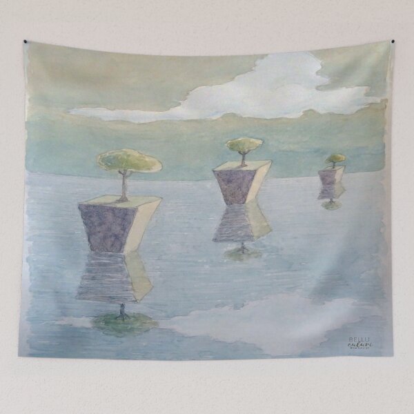 Item preview, Lonely trees | Quarantine Watercolours designed and sold by BelluCuluri.