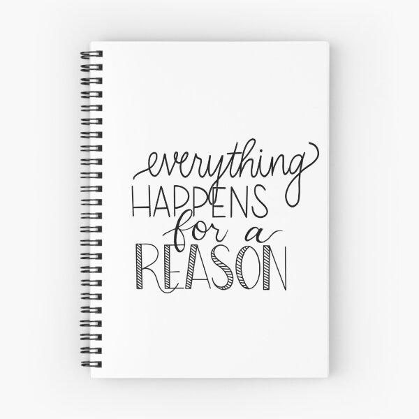Item preview, everything happens for a reason - typography designed and sold by cameronbaba.