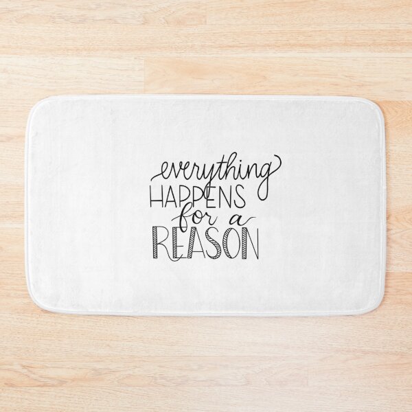 Item preview, everything happens for a reason - typography designed and sold by cameronbaba.