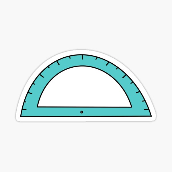 "Blue Protractor" Sticker for Sale by buynomials Redbubble