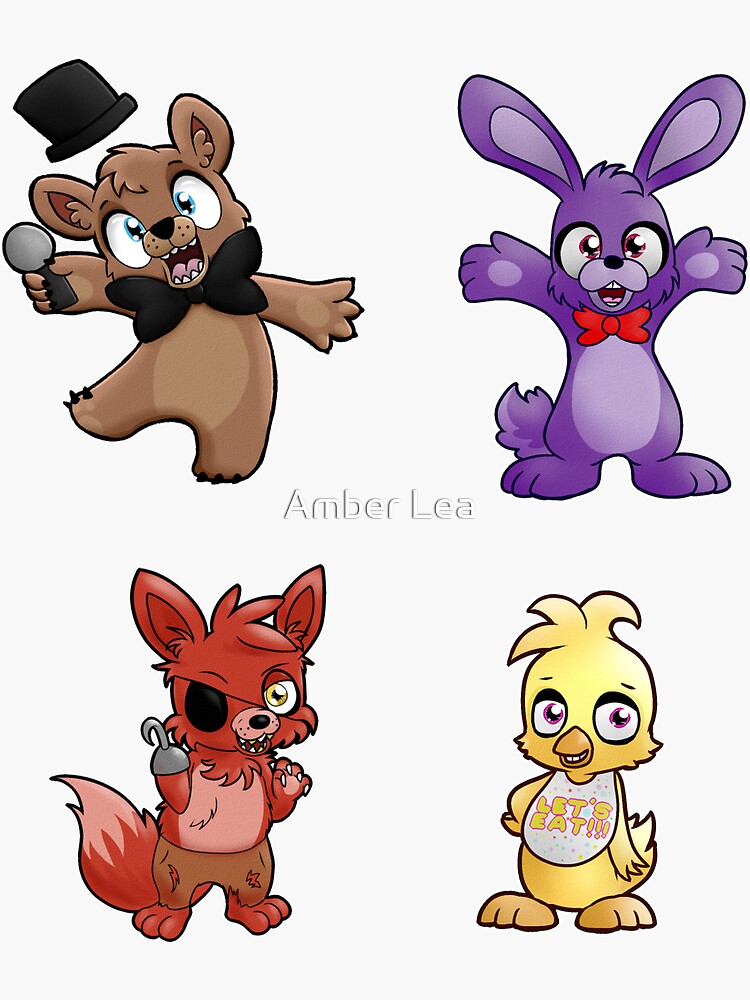 FNAF Plush Foxy Clock for Sale by Amberlea-draws