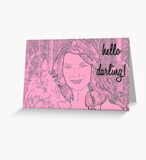 Hello Darling Greeting Card