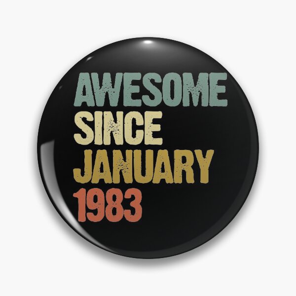 Item preview, Awesome Since January 1983 37th Birthday Gift designed and sold by vomaria.