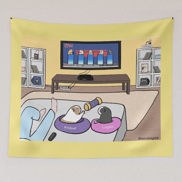 Item preview, Guinea pigs watching PNN designed and sold by mondesign26.