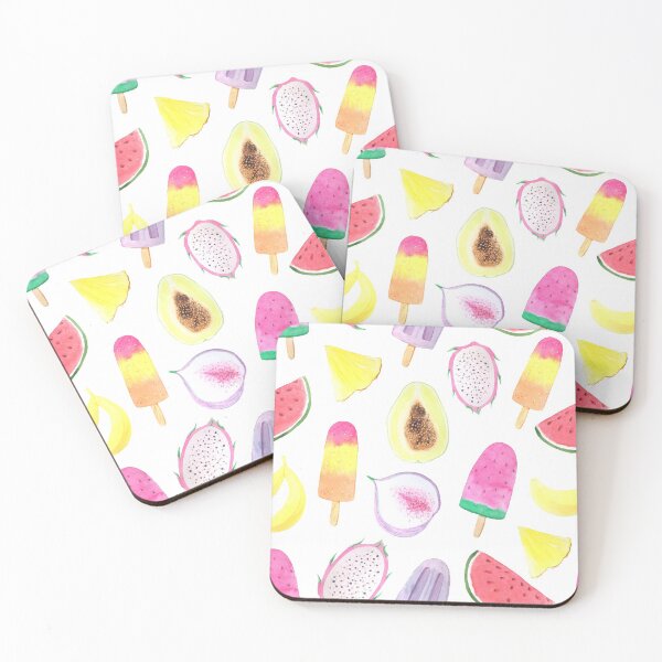 Item preview, Tropical Fruit Food Chef Beach Summer Nautical Vacation | Watermelon Popsicle Ice cream Fruit | Pretty Face Masks Dust Masks  designed and sold by rdorsey8.