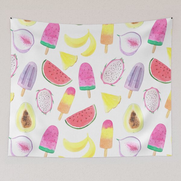 Item preview, Tropical Fruit Food Chef Beach Summer Nautical Vacation | Watermelon Popsicle Ice cream Fruit | Pretty Face Masks Dust Masks  designed and sold by rdorsey8.