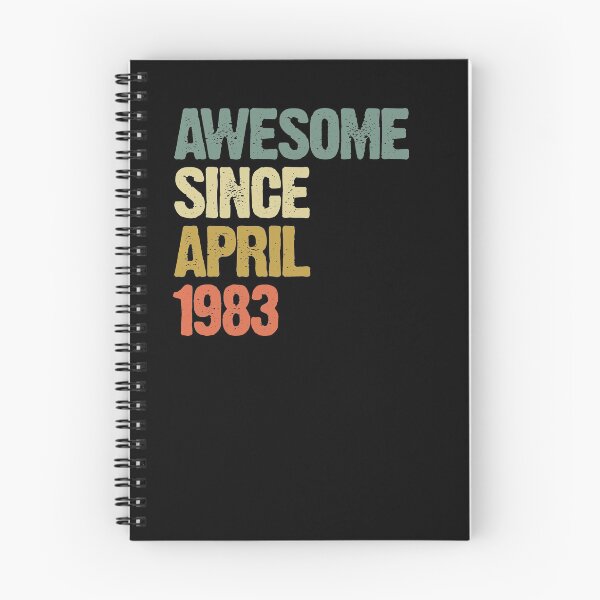 Item preview, Awesome Since April 1983 37th Birthday Gift designed and sold by vomaria.