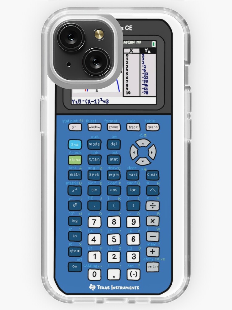 Blueberry TI 84 Calculator iPhone Case