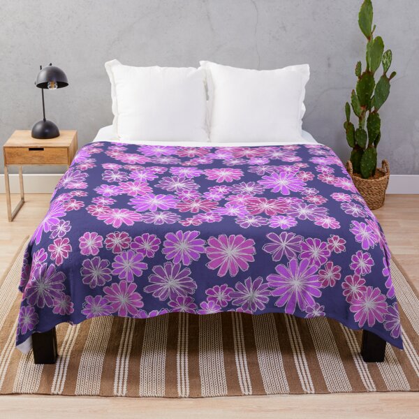 Item preview, pink and purple flowers designed and sold by aliciab013.