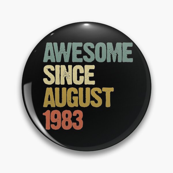 Item preview, Awesome Since August 1983 37th Birthday Gift designed and sold by vomaria.