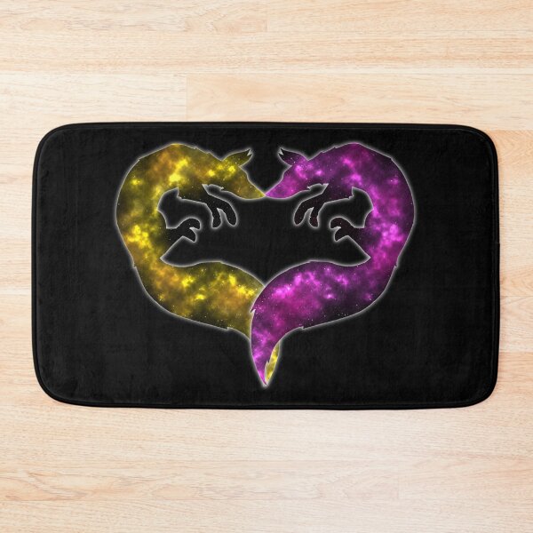 Item preview, Forever & Always Foxes - Galaxy - Yellow & Purple designed and sold by Katrina Montgomery.