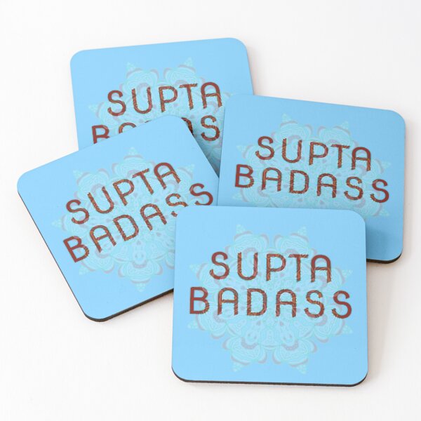 Item preview, Supta Badass, Yoga Attitude, Yoga Quote, Supine, New Year Yoga, Yoga slogan Pack designed and sold by HomeConscious.