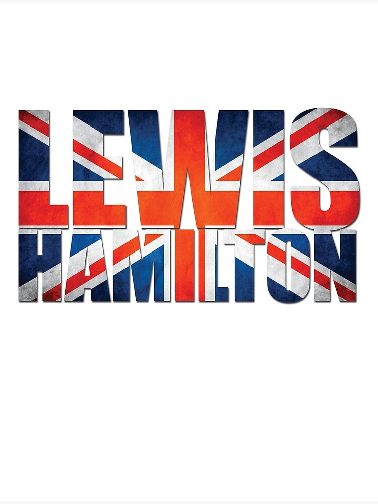 "Lewis Hamilton British Flag" Poster for Sale by FormulaFans Redbubble