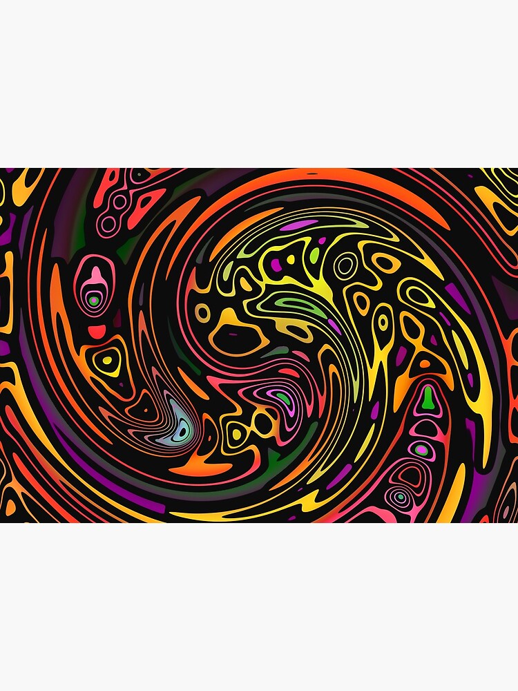 Colorful Tribal Swirl Pattern by RootSquare