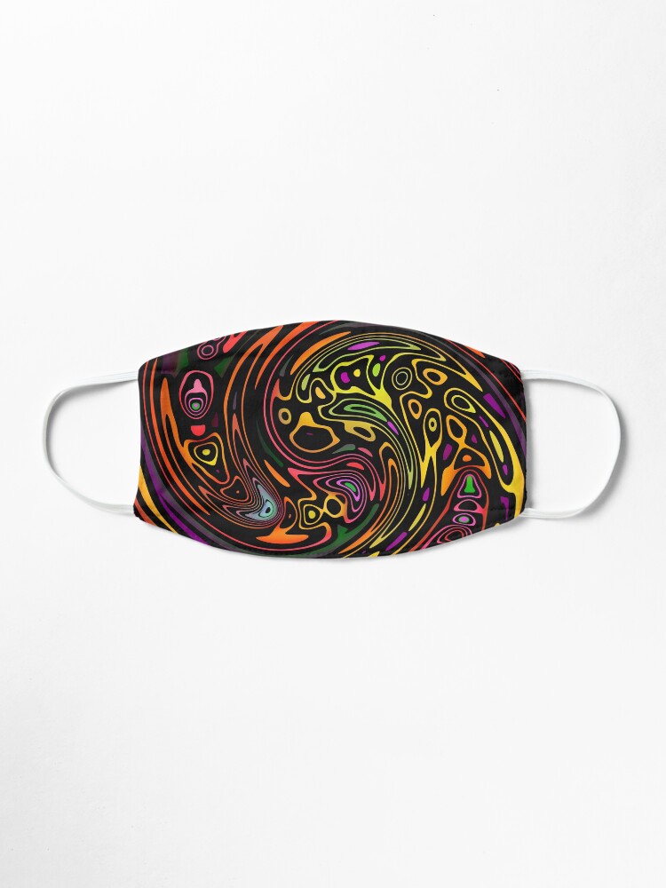 Alternate view of Colorful Tribal Swirl Pattern Mask