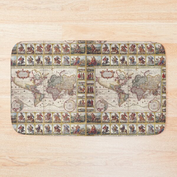 Item preview, 1652 Map of the World, Doncker Sea Atlas World Map designed and sold by VintageArchive.