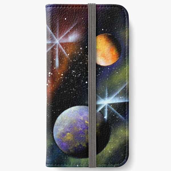Galaxy Print iPhone Wallet