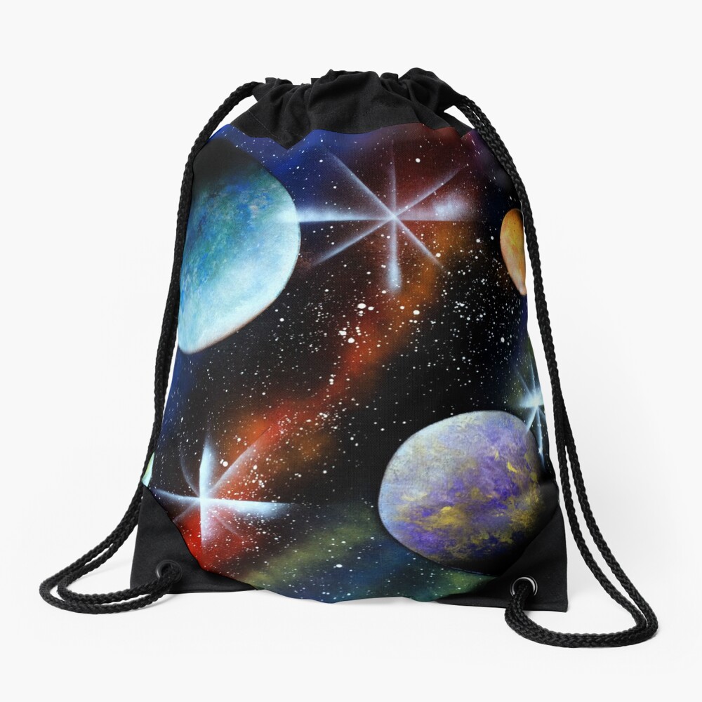 "Galaxy Print" Drawstring Bag for Sale by OMCreations Redbubble