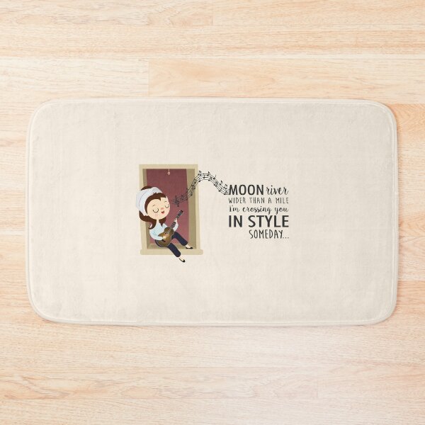 Item preview, Moon River lyrics by Audrey Hepburn - Breakfast at Tiffany's designed and sold by mruburu.