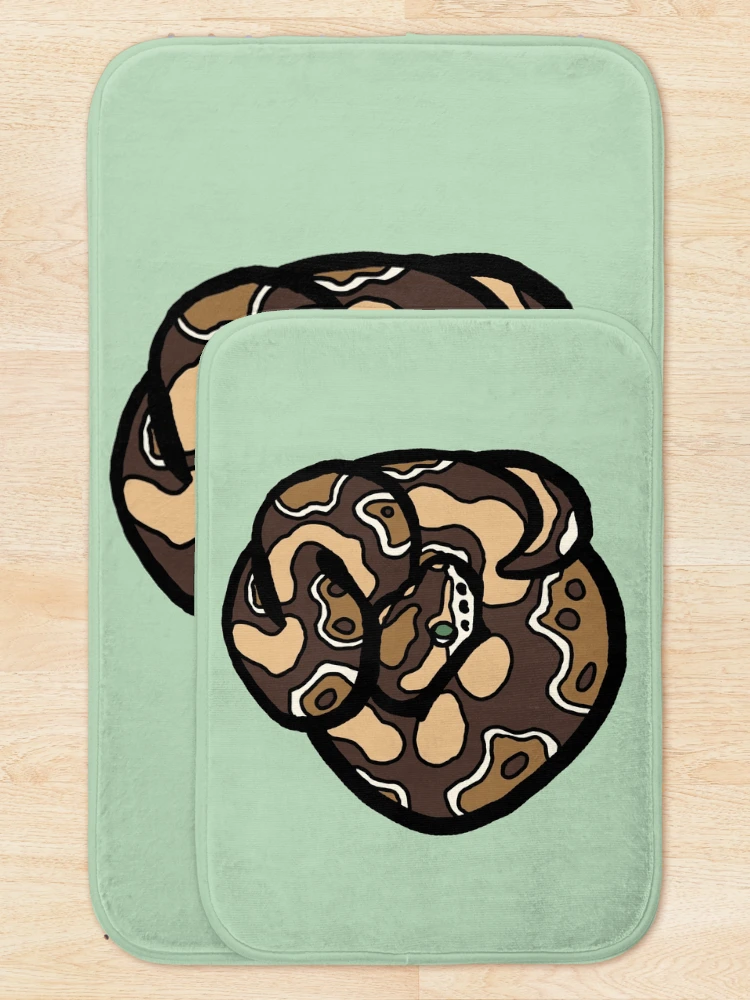 Thumbnail 5 of 6, Bath Mat, Bold Ball Python - Normal designed and sold by Morgan Carpenter.