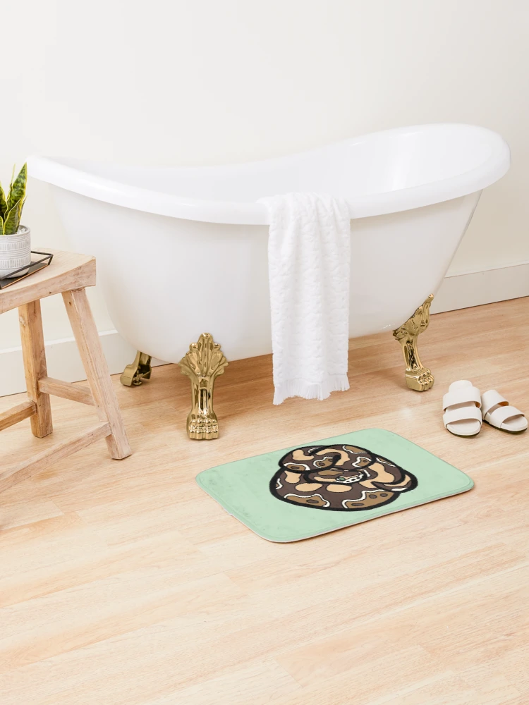 Thumbnail 2 of 6, Bath Mat, Bold Ball Python - Normal designed and sold by Morgan Carpenter.