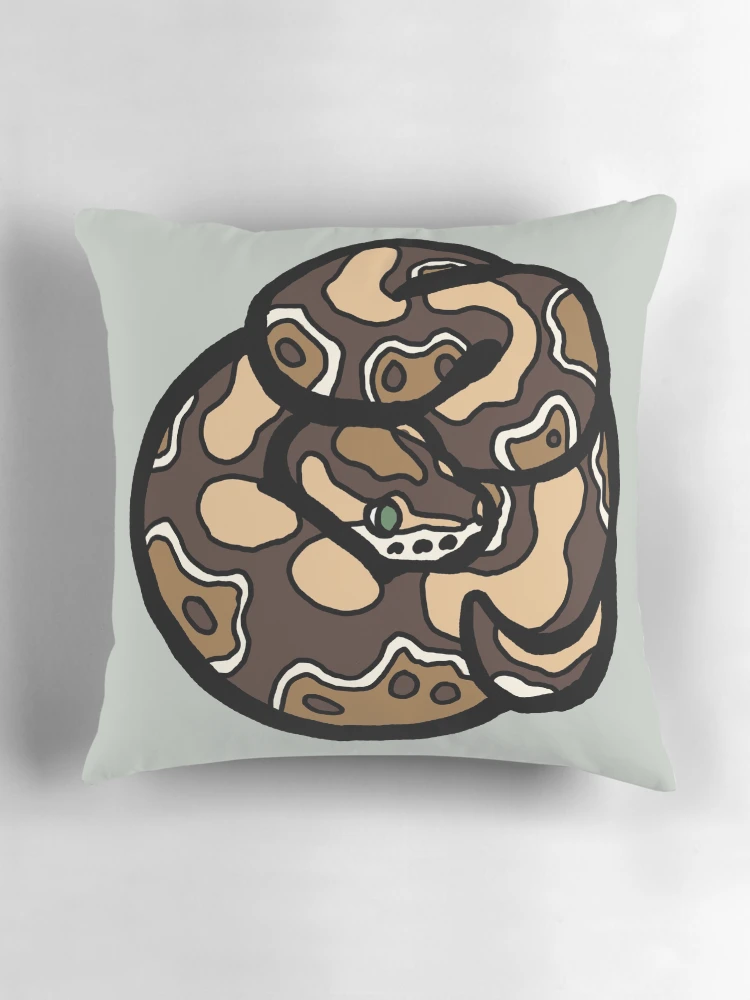 Thumbnail 3 of 4, Pillow, Bold Ball Python - Normal designed and sold by Morgan Carpenter.