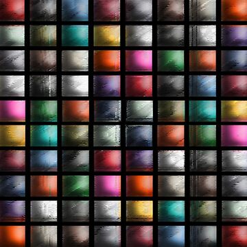 Artwork thumbnail, Beautiful Cushions/ Colours Abound -CHECKS AND SQUARES ozcushionstoo by ozcushionstoo