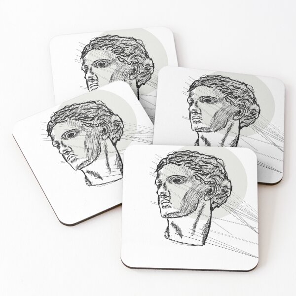 Item preview, Statue Head - Greek Statue - minimalist - grey designed and sold by Queerhaven.