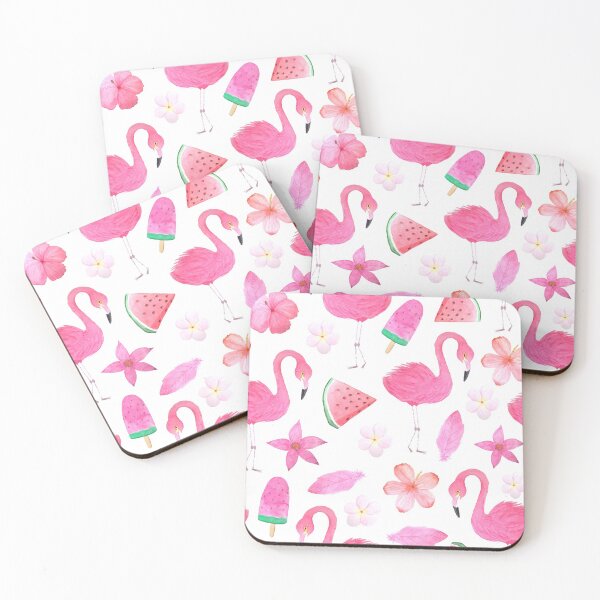 Item preview, Tropical Beach Summer Nautical Vacation | Pink Flamingo Flowers | Pretty Face Masks Dust Masks  designed and sold by rdorsey8.
