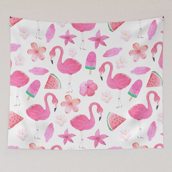Item preview, Tropical Beach Summer Nautical Vacation | Pink Flamingo Flowers | Pretty Face Masks Dust Masks  designed and sold by rdorsey8.