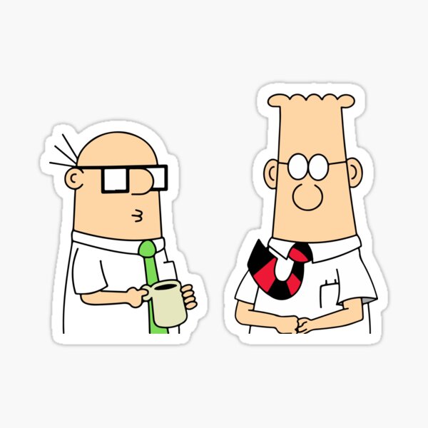 #91246 Day Runner Dilbert Vintage Stickers 3 3/4 x 6 3/4 100 per page 