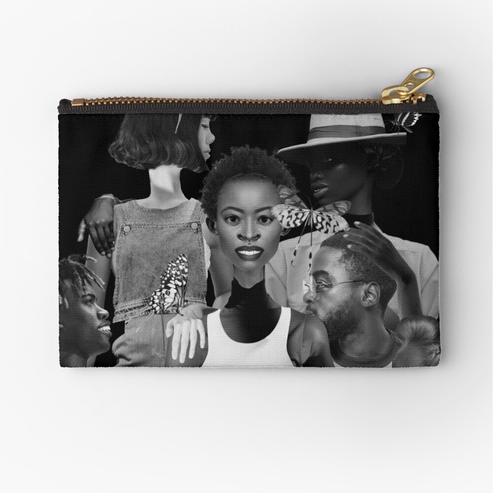 Fly of Freedom - metamorphosis, butterflies, collage art Zipper Pouch