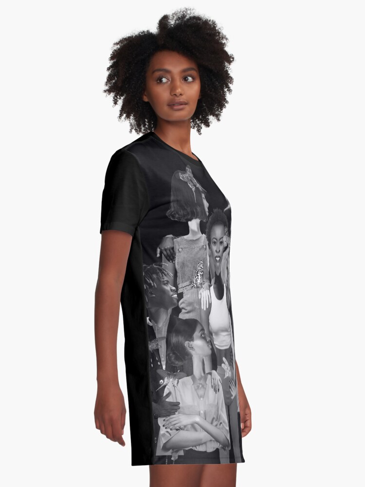 Alternate view of Fly of Freedom - metamorphosis, butterflies, collage art Graphic T-Shirt Dress