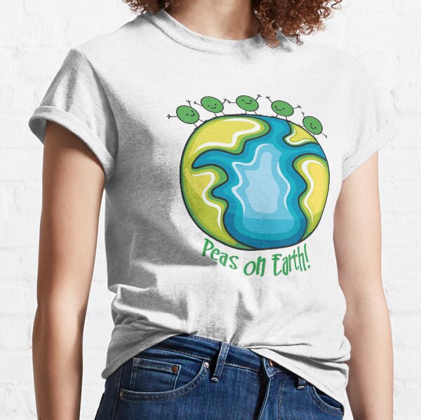 Peas on Earth Camiseta clásica