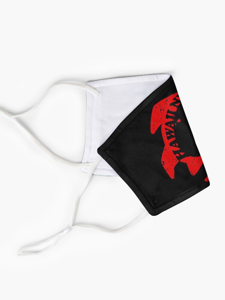 Alternate view of Honu Hawaiian Islands (distressed red) by Hawaii Nei All Day Mask