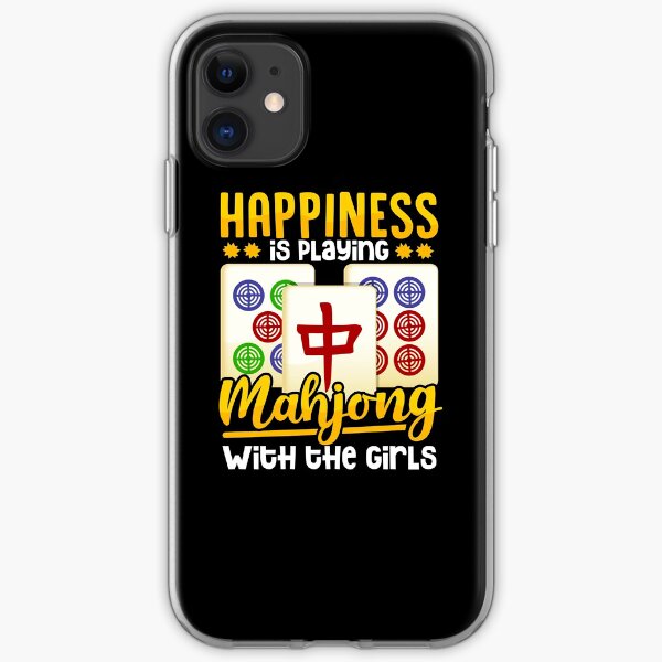 Mahjong Player Women Girls Funny Gift iPhone Soft Case